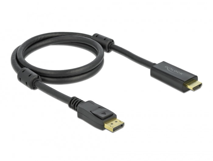 Delock 85955 Active Displayport 1.2 To Hdmi Cable 4K 60 Hz 1 M