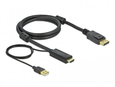 Delock 85963 Hdmi To Displayport Cable 4K 30 Hz 1 M