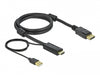 Delock 85963 Hdmi To Displayport Cable 4K 30 Hz 1 M