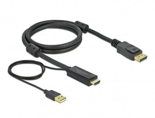 Delock 85963 Hdmi To Displayport Cable 4K 30 Hz 1 M