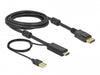 Delock 85965 Hdmi To Displayport Cable 4K 30 Hz 3 M