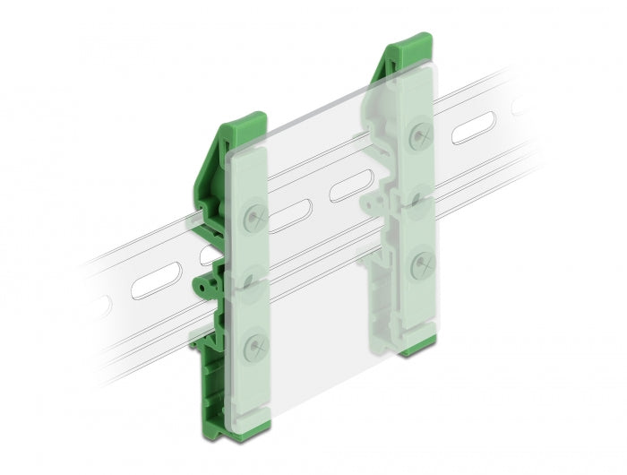 Delock 66261 Din Rail Clip For Pcb 85 Mm 4 Pieces