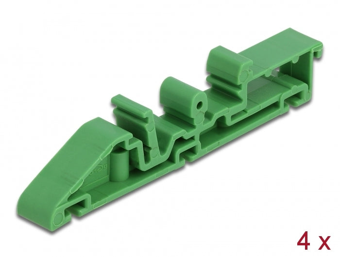 Delock 66261 Din Rail Clip For Pcb 85 Mm 4 Pieces