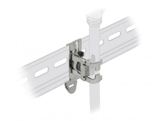 Delock 66440 Shield Clamp For Din Rail - Cable Diameter 3 - 8 Mm