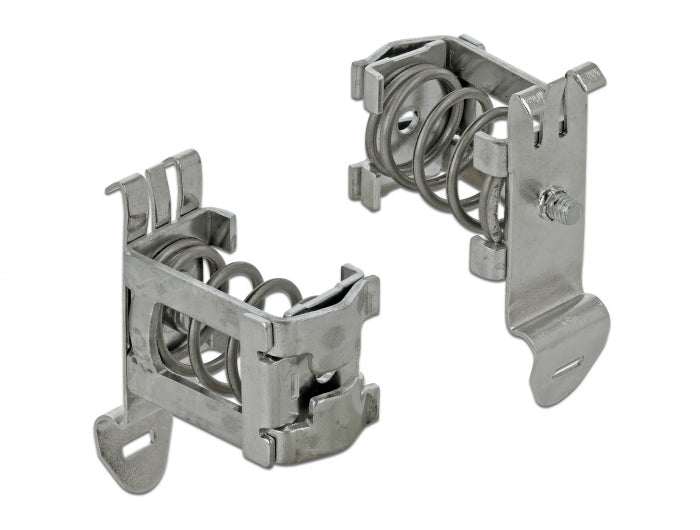 Delock 66441 Shield Clamp For Din Rail - Cable Diameter 4 - 13.5 Mm