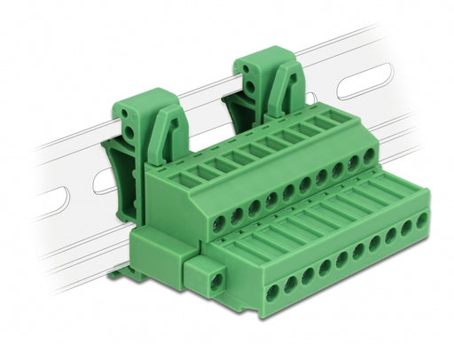 Delock 65941 Terminal Block Set For Din Rail 10 Pin With Screw Lock