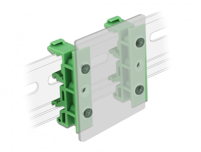 Delock 65961 Din Rail Clip For Pcb 4 Pieces