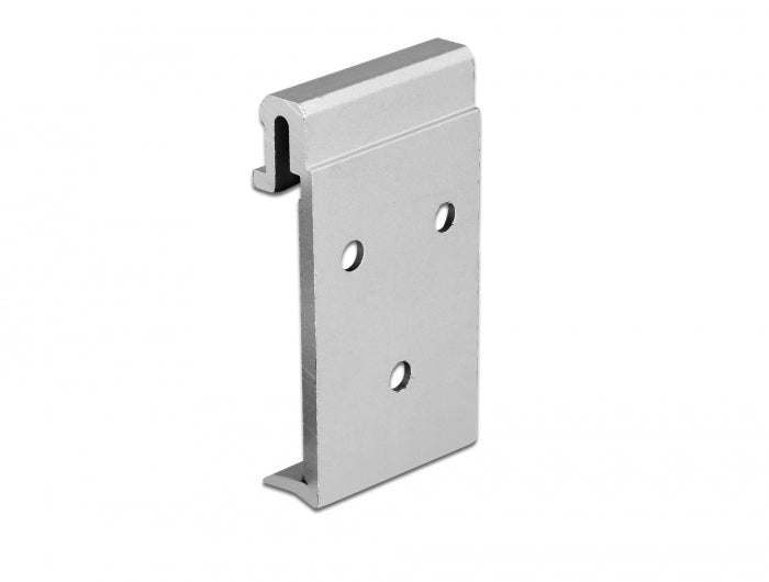 Delock 65991 Aluminium Mounting Clip For Din Rail (3 Mounting Holes)