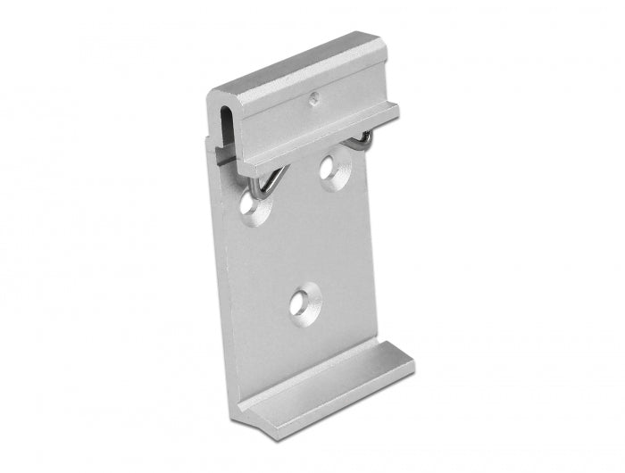 Delock 65991 Aluminium Mounting Clip For Din Rail (3 Mounting Holes)