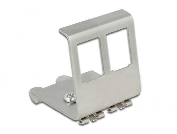 Delock 86255 Keystone Metal Mounting 2 Port For Din Rail