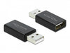 Delock 66529 Usb 2.0 Adapter Type-A Male To Type-A Female Data Blocker