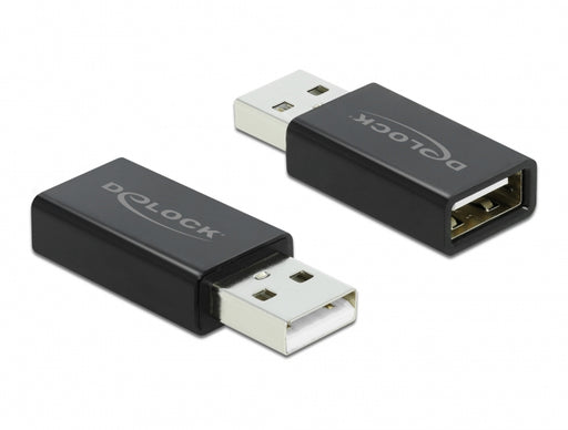 Delock 66529 Usb 2.0 Adapter Type-A Male To Type-A Female Data Blocker