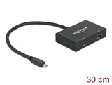 Delock 87695 Displayport 1.2 Splitter 1 X Mini Displayport In