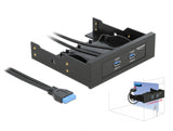 Delock 61896 Usb 3.0 Front Panel 2 Port With Internal 19 Pin Usb 3.0 Pin Header