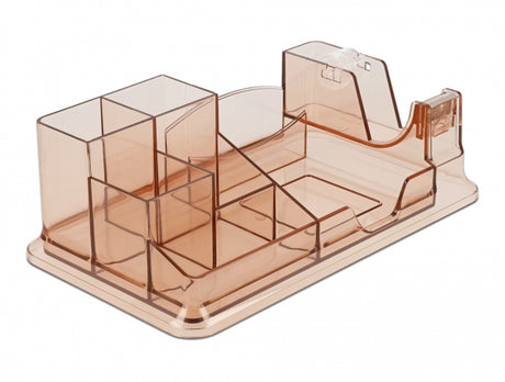 Delock 18341 Desk Organizer Transparent / Brown