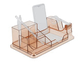 Delock 18341 Desk Organizer Transparent / Brown