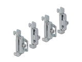 Delock 66231 Din Rail End Clamp Steel Screwable 4 Pieces