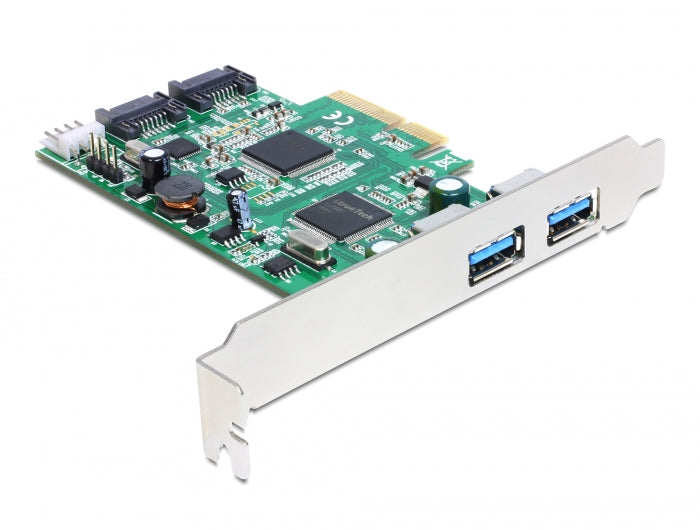 Delock 89359 Pci Express X4 Card > 2 X External Usb 3.0 + 2 X Internal Sata