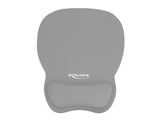 Delock 12698 Ergonomic Mouse Pad With Wrist Rest Grey 245 X 206 Mm