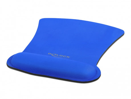 Delock 12699 Ergonomic Mouse Pad With Wrist Rest Blue 255 X 207 Mm