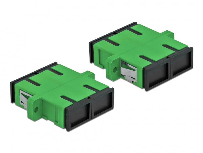 Delock 85992 Optical Fiber Coupler Sc Duplex Female To Sc Duplex Female