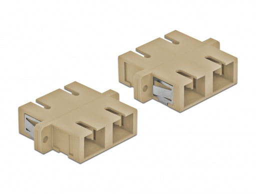 Delock 85996 Optical Fiber Coupler Sc Duplex Female To Sc Duplex Female