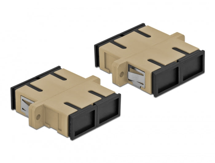 Delock 85996 Optical Fiber Coupler Sc Duplex Female To Sc Duplex Female