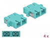 Delock 85997 Optical Fiber Coupler Sc Duplex Female To Sc Duplex Female