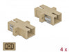 Delock 85993 Optical Fiber Coupler Sc Simplex Female To Sc Simplex Female