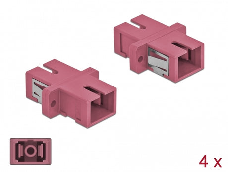 Delock 85995 Optical Fiber Coupler Sc Simplex Female To Sc Simplex Female