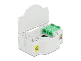 Delock 86543 Optical Fiber Connection Box For Din Rail 4 X Sc Simplex