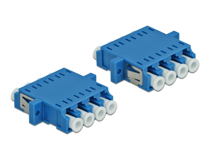 Delock 86538 Optical Fiber Coupler Lc Quad Female To Lc Quad Female Single-Mode