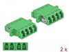 Delock 86539 Optical Fiber Coupler Lc Quad Female To Lc Quad Female Single-Mode