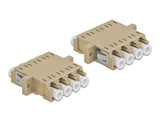 Delock 86540 Optical Fiber Coupler Lc Quad Female To Lc Quad Female Multi-Mode