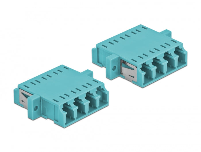 Delock 86541 Optical Fiber Coupler Lc Quad Female To Lc Quad Female Multi-Mode