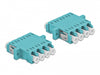 Delock 86541 Optical Fiber Coupler Lc Quad Female To Lc Quad Female Multi-Mode