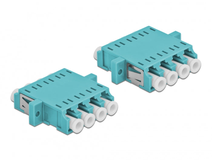 Delock 86541 Optical Fiber Coupler Lc Quad Female To Lc Quad Female Multi-Mode