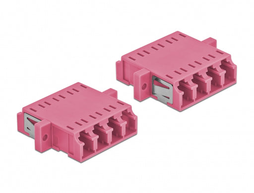 Delock 86542 Optical Fiber Coupler Lc Quad Female To Lc Quad Female Multi-Mode