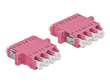 Delock 86542 Optical Fiber Coupler Lc Quad Female To Lc Quad Female Multi-Mode