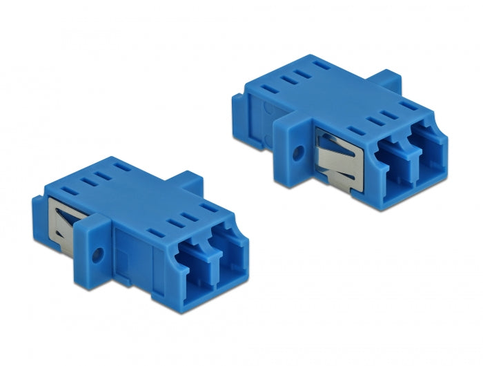 Delock 85999 Optical Fiber Coupler Lc Duplex Female To Lc Duplex Female