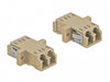 Delock 86535 Optical Fiber Coupler Lc Duplex Female To Lc Duplex Female