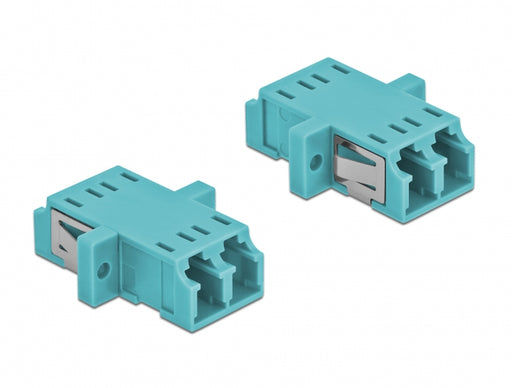 Delock 86536 Optical Fiber Coupler Lc Duplex Female To Lc Duplex Female