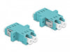 Delock 86536 Optical Fiber Coupler Lc Duplex Female To Lc Duplex Female