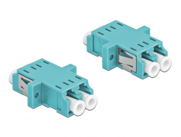 Delock 86536 Optical Fiber Coupler Lc Duplex Female To Lc Duplex Female