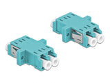 Delock 86536 Optical Fiber Coupler Lc Duplex Female To Lc Duplex Female