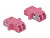 Delock 86537 Optical Fiber Coupler Lc Duplex Female To Lc Duplex Female