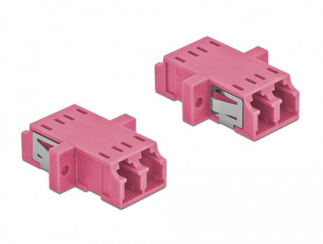 Delock 86537 Optical Fiber Coupler Lc Duplex Female To Lc Duplex Female