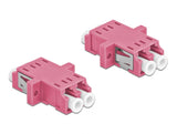 Delock 86537 Optical Fiber Coupler Lc Duplex Female To Lc Duplex Female