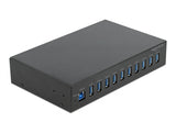 Delock 64112 10″ Industry Hub 10 X Usb 3.2 Gen 1 Type-A