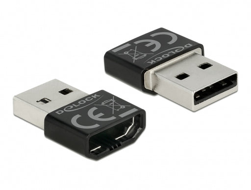 Delock 65680 Adapter Hdmi-A Female > Usb Type-A Male Black